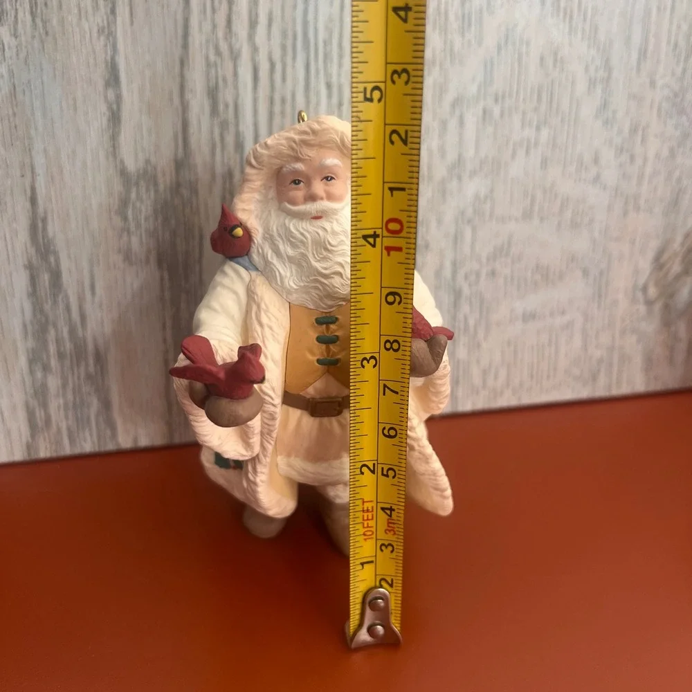 Hallmark Keepsake Ornament 1997 Father Christmas Santa with Cardinals Vintage